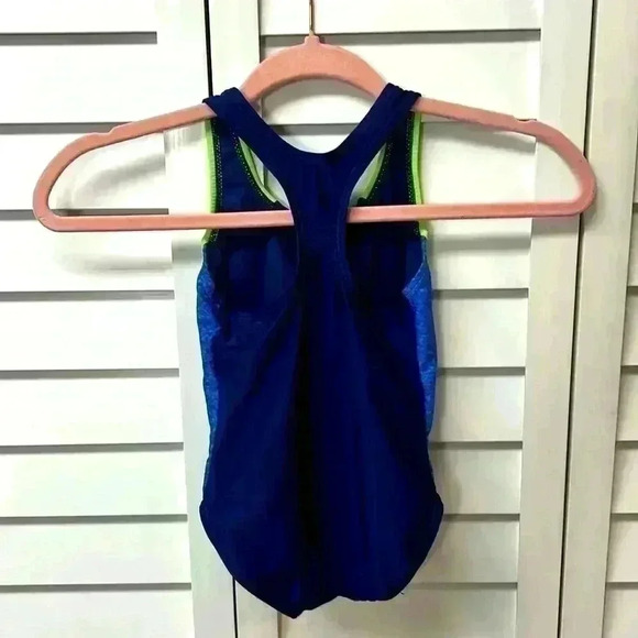 Speedo Big Girls’ Solid Infinity Splice One Piece Swimsuit Size XS - Picture 5 of 6